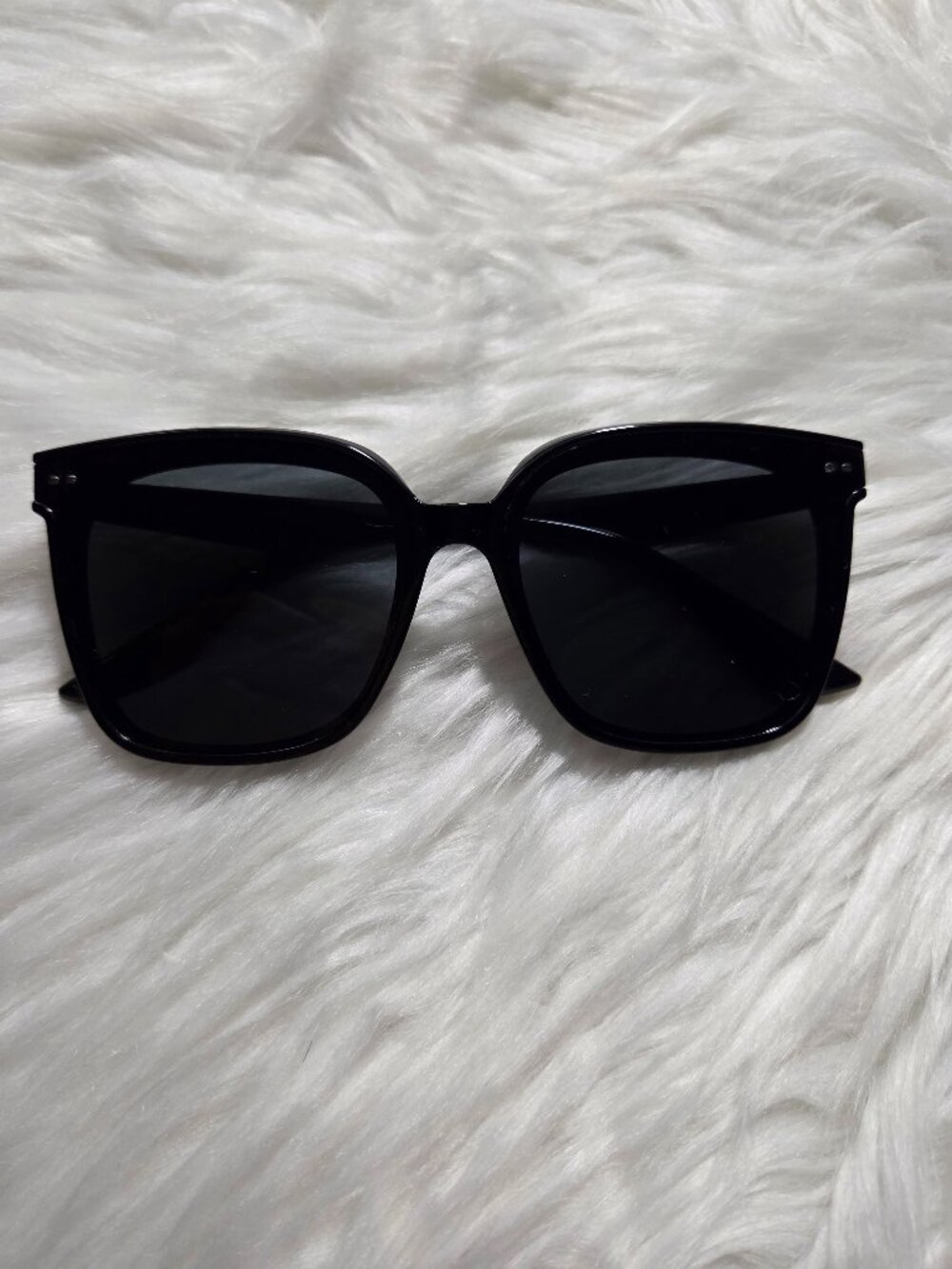 Oversized Black Frame Sunglasses